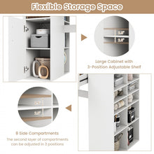 Load image into Gallery viewer, White Office Computer Desk with Adjustable Shelving and Drawers
