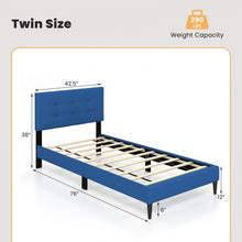 Load image into Gallery viewer, Costway Bedroom Tufted Padded Headboard Platform Bed
