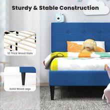 Load image into Gallery viewer, Costway Bedroom Tufted Padded Headboard Platform Bed
