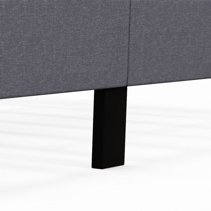 Padded Platform Bed with Under-Bed Storage Space