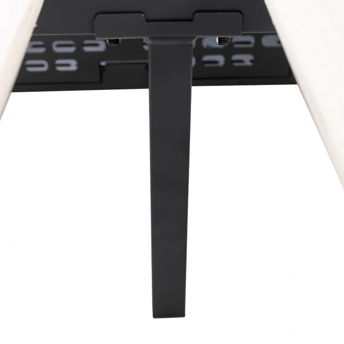Modern Minimalist Bed Frame with USB Headboard, Drawers and LED Lights
