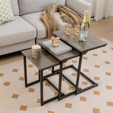 Charger l&#39;image dans la galerie, Costway Modern Side Tables for Living Room Coffee Table 3-Piece Set - Suitable for Office and Apartment
