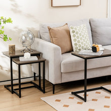 Charger l&#39;image dans la galerie, Costway Modern Side Tables for Living Room Coffee Table 3-Piece Set - Suitable for Office and Apartment
