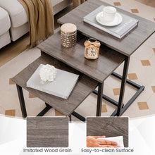 Charger l&#39;image dans la galerie, Costway Modern Side Tables for Living Room Coffee Table 3-Piece Set - Suitable for Office and Apartment
