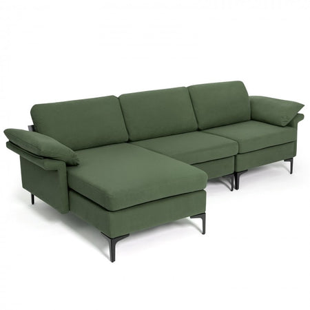 Costway Modern Sectional Couch with Chaise - Suitable for Living Room
