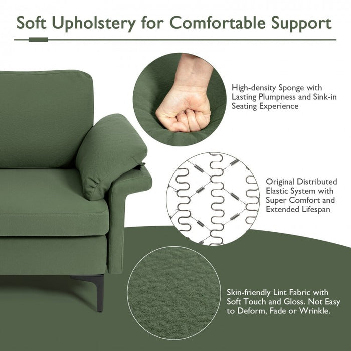 Costway Modern Sectional Couch with Chaise - Suitable for Living Room