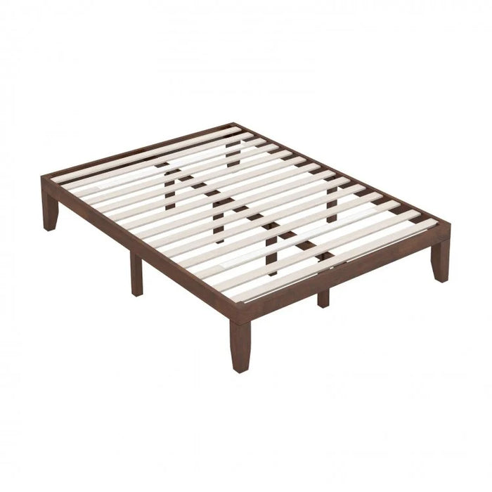 Costway Classic Minimalist Solid Wood Bed Frame