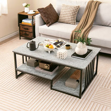 Load image into Gallery viewer, Modern Minimalist Coffee Table - Tea Table with Artificial Marble - Suitable for Living Room and Office
