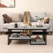 Load image into Gallery viewer, Modern Minimalist Coffee Table - Tea Table with Artificial Marble - Suitable for Living Room and Office
