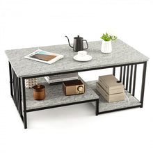 Load image into Gallery viewer, Modern Minimalist Coffee Table - Tea Table with Artificial Marble - Suitable for Living Room and Office
