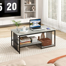 Load image into Gallery viewer, Modern Minimalist Coffee Table - Tea Table with Artificial Marble - Suitable for Living Room and Office
