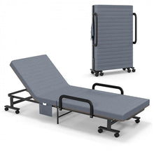 Load image into Gallery viewer, Foldable Sofa Bed with Mattress and Casters, Adjustable
