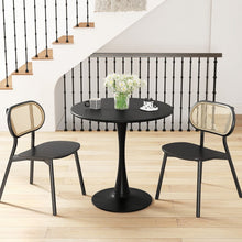 Charger l&#39;image dans la galerie, Costway Black Modern Round Dining Table - Suitable for Restaurant and Tavern
