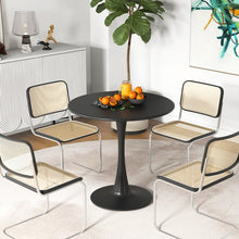 Charger l&#39;image dans la galerie, Costway Black Modern Round Dining Table - Suitable for Restaurant and Tavern
