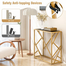 Load image into Gallery viewer, Costway Modern Entryway Table with Metal Frame - Suitable for Living Room and Porch
