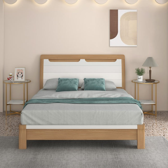 Costway Modern Round Side Table Set of 2 with Glass Top - Suitable for Bedroom and Dormitory