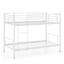 Load image into Gallery viewer, Costway Furniture：Minimalist White Metal Bunk Bed for Bedroom
