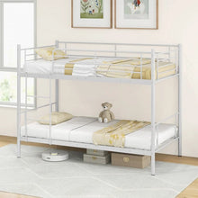 Load image into Gallery viewer, Costway Furniture：Minimalist White Metal Bunk Bed for Bedroom
