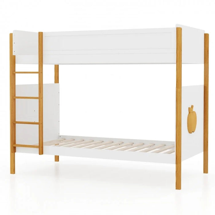 Adorable Kids Bunk Bed with Ladder and Wooden Frame