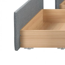 Load image into Gallery viewer, Costway Furniture:Grey Sofa Bed with Built-in Pull-out Drawer and Soft Mattress
