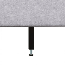 Load image into Gallery viewer, Gray Linen Upholstered Headboard with Wooden Bed Frame
