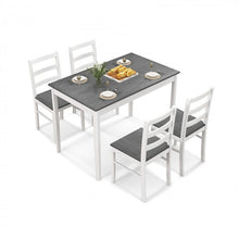 Load image into Gallery viewer, Modern Minimalist Dining Room Table Sets - 5-Piece Set with Rectangular Table and 4 Chairs - Suitable for Kitchen and Restaurant
