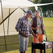 Load image into Gallery viewer, 10x10 Feet Outdoor Beige Screened Canopy Tent with Zipper Doors

