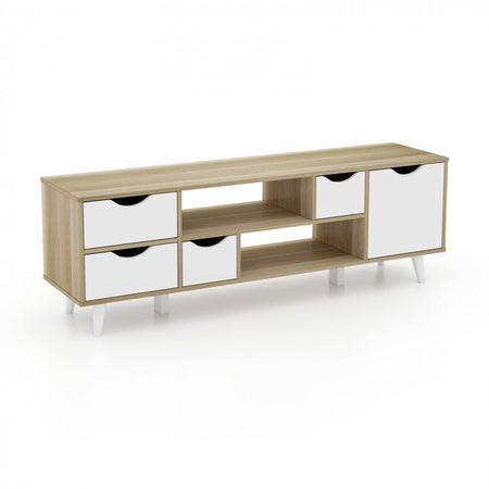 Multi-Drawer TV Stand with Storage for 55-inch TV