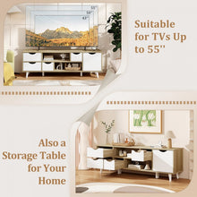 Load image into Gallery viewer, Multi-Drawer TV Stand with Storage for 55-inch TV
