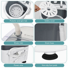Load image into Gallery viewer, Costway Portable Single-Tub Mini Semi-Automatic Washing Machine
