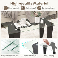 Load image into Gallery viewer, Modern Glass Coffee Table - Rectangular Table for Living Room and Office
