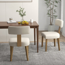 Load image into Gallery viewer, Modern Minimalist Dining Chair 2-Piece Set with Curved Backrest - Suitable for Restaurant and Cafe
