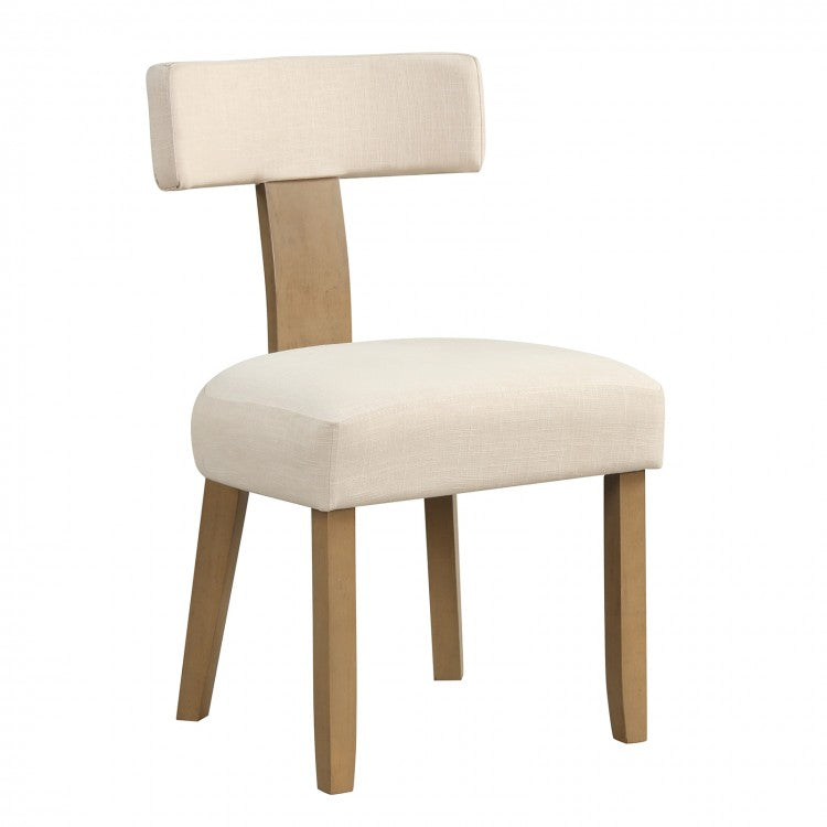 Modern Minimalist Dining Chair 2-Piece Set with Curved Backrest - Suitable for Restaurant and Cafe