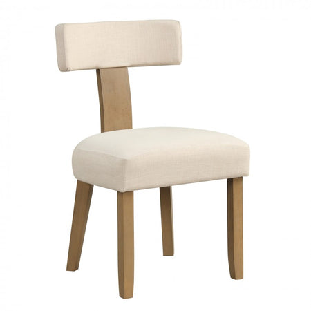 Modern Minimalist Dining Chair 2-Piece Set with Curved Backrest - Suitable for Restaurant and Cafe