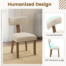 Load image into Gallery viewer, Modern Minimalist Dining Chair 2-Piece Set with Curved Backrest - Suitable for Restaurant and Cafe
