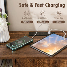 Load image into Gallery viewer, Costway Retro Bar Cabinet Kitchen Storage with USB Power Outlet - Suitable for Kitchen and Dining Room
