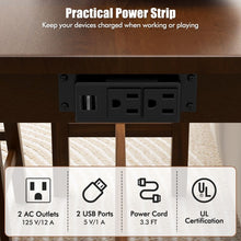 Load image into Gallery viewer, Farmhouse Dining Room Sets - 4-Piece Set with Built-in 3 Bar Stools with Cushions - Suitable for Restaurant and Small Tavern

