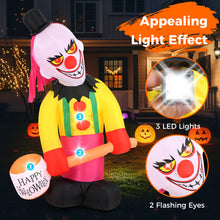 Load image into Gallery viewer, Halloween Inflatable Spinning Clown with Hammer and Automatic Head Movement - Suitable for Halloween Party Decorations

