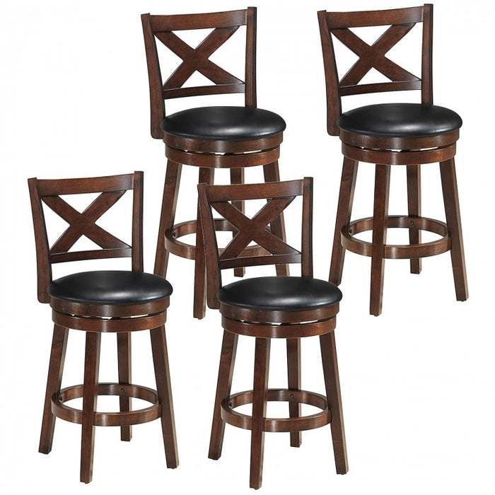 Costway Outdoor Dining Chairs and Counter Stool Swivel - Suitable for Restaurant, Bar, Cafe, and Patio