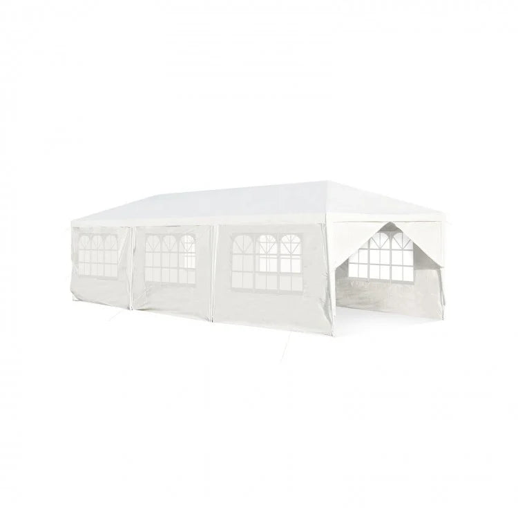 10 x 30 Ft Outdoor Canopy Tent with 2 Entrances and 6 Removable Side Walls