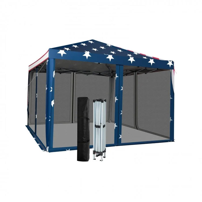 10x10 Pop-Up Camping Tent Canopy for Outdoor Use