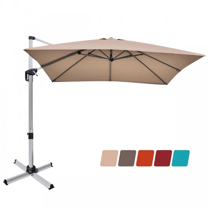 10 Ft Outdoor Patio Umbrella Canopy, 360° Rotation, Weather-Resistant