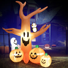 Charger l&#39;image dans la galerie, Halloween Inflatable Dead Tree with Built-in LED Lights - Suitable for Halloween Decorations and Ghost Parties
