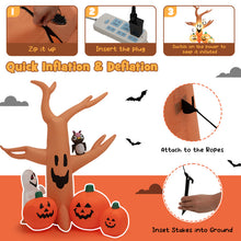 Charger l&#39;image dans la galerie, Halloween Inflatable Dead Tree with Built-in LED Lights - Suitable for Halloween Decorations and Ghost Parties
