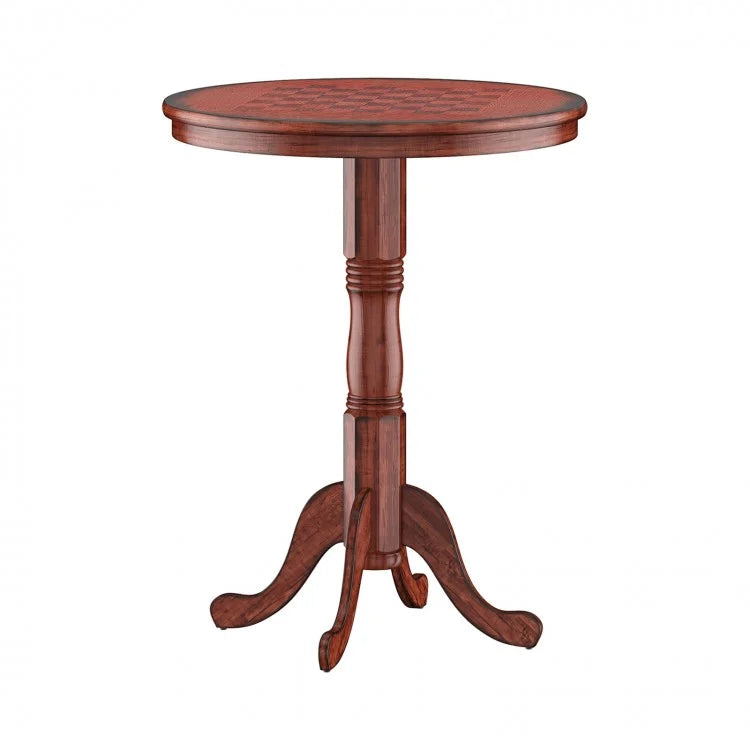 Costway Mid Century Modern Round Dining Table Chess Table - Suitable for Restaurant and Bar